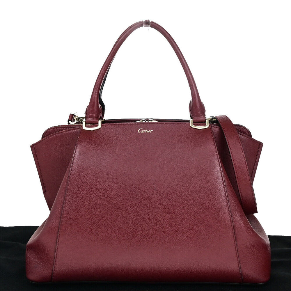 Cartier C De 2Way Shoulder Hand Bag #132695C75B - Picture 1 of 15